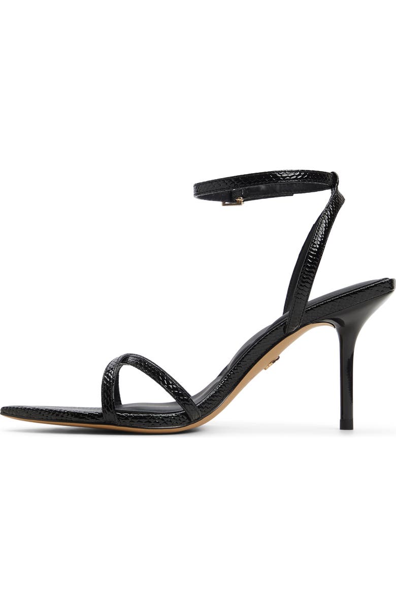 ALDO Adrina Ankle Strap Sandal, Alternate, color, Black