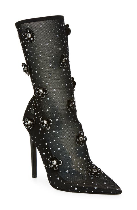 Marlowe Embellished Pointed Toe Boot (Women)