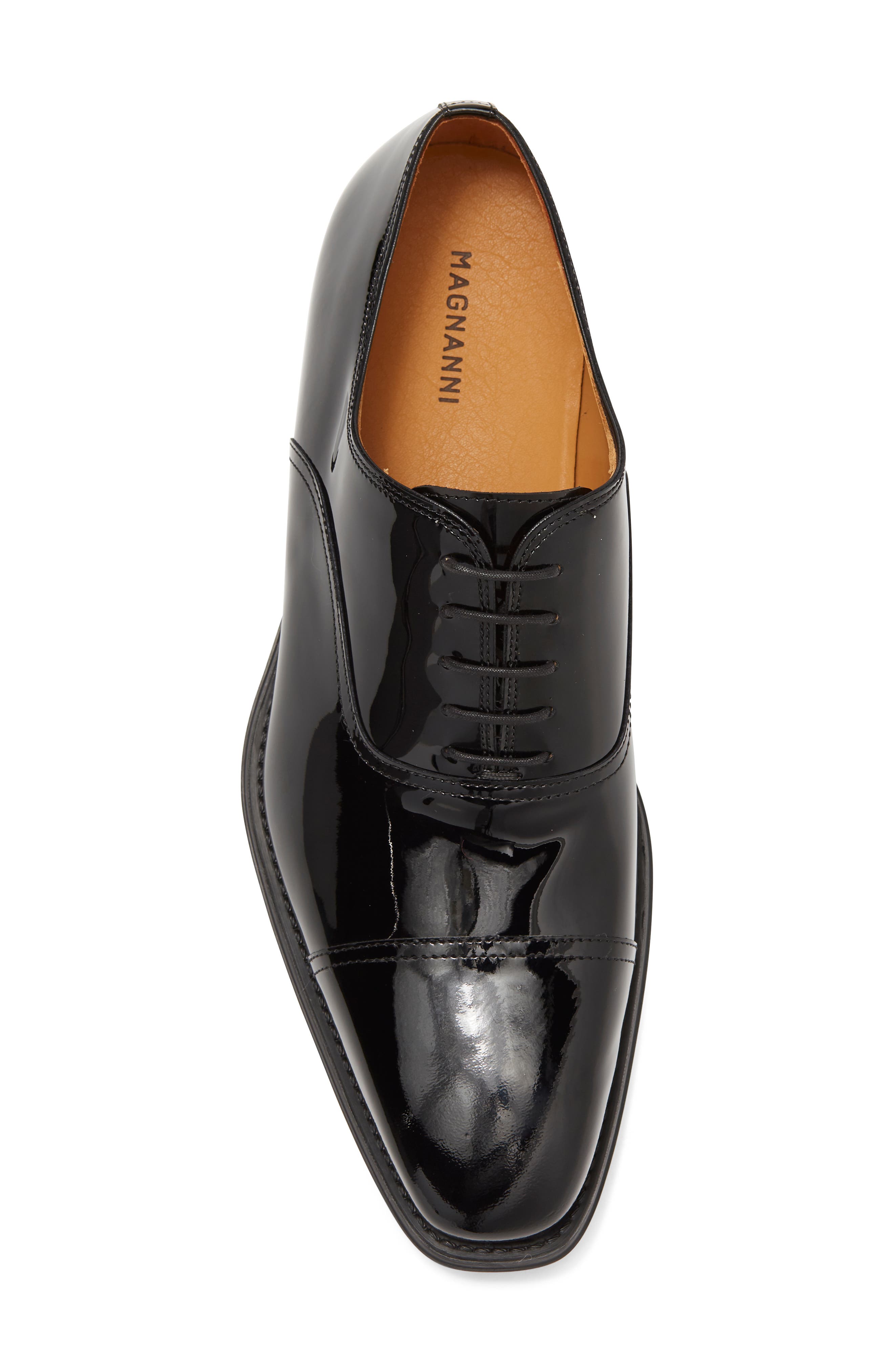 Magnanni Lucas Patent Leather Oxford, Alternate, color, Black