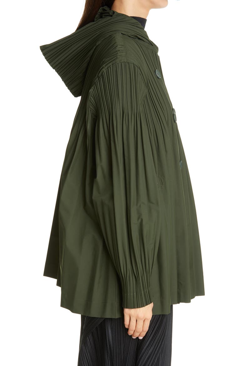Jaunty Double Breasted Jacket, Alternate, color, MOSS GREEN