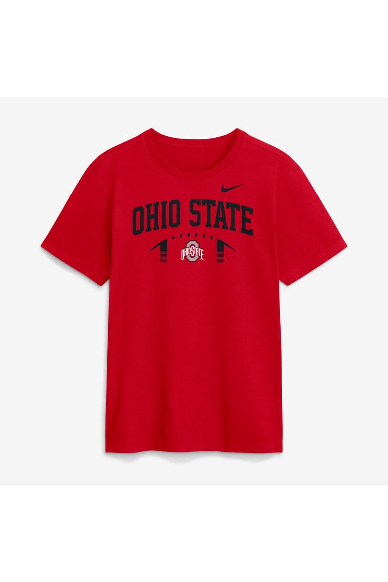 Men's Nike  Scarlet Ohio State Buckeyes Primetime Football Icon T-Shirt, Main, color, Scarlet