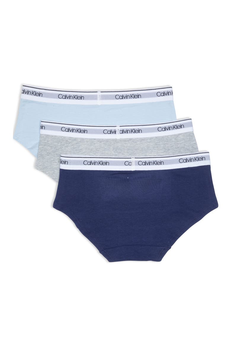 Stretch Cotton Hipster Panties - Pack of 3, Alternate, color, SYMPHONY/ HEATHER/ EMPRYEAN