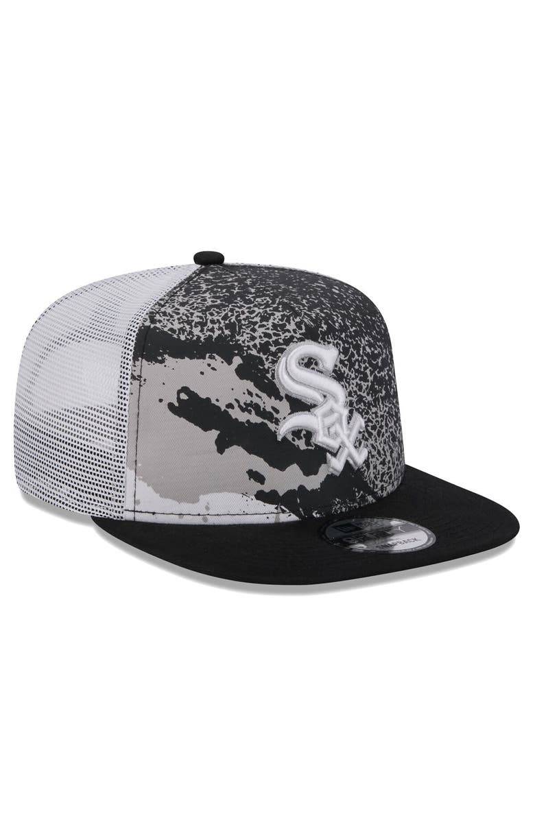 New Era Men's New Era Black Chicago White Sox Court Sport 9FIFTY Snapback Hat, Alternate, color, Black