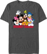 Mickey & Friends Men's Mickey & Friends Disney Squad Group Shot Graphic Tee