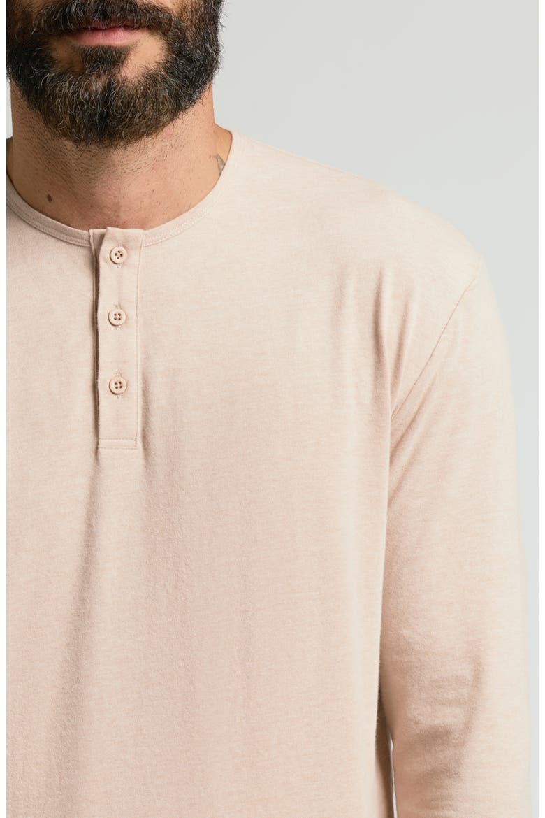 Classic Long Sleeve Henley, Alternate, color, HEATHER CAMEL