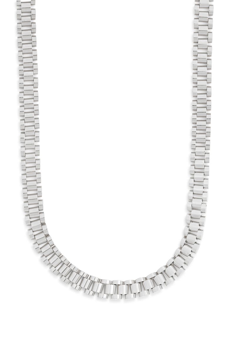 Men's Clyde 10mm Chain Necklace, Main, color, SILVER