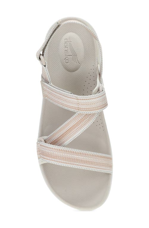 Dansko Rayna Sandal In Taupe Multi Webbing