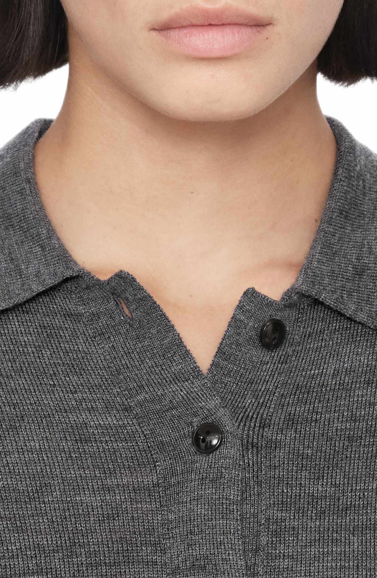 AllSaints Coyte Merino Wool Polo Dress (Women) | Nordstrom