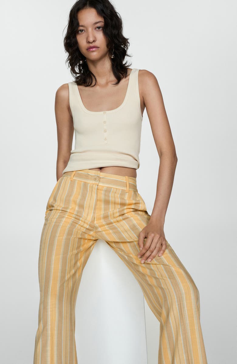MANGO Stripe Pants, Alternate, color,
