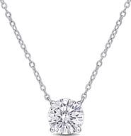 DELMAR Lab Grown Moissanite Solitaire Necklace