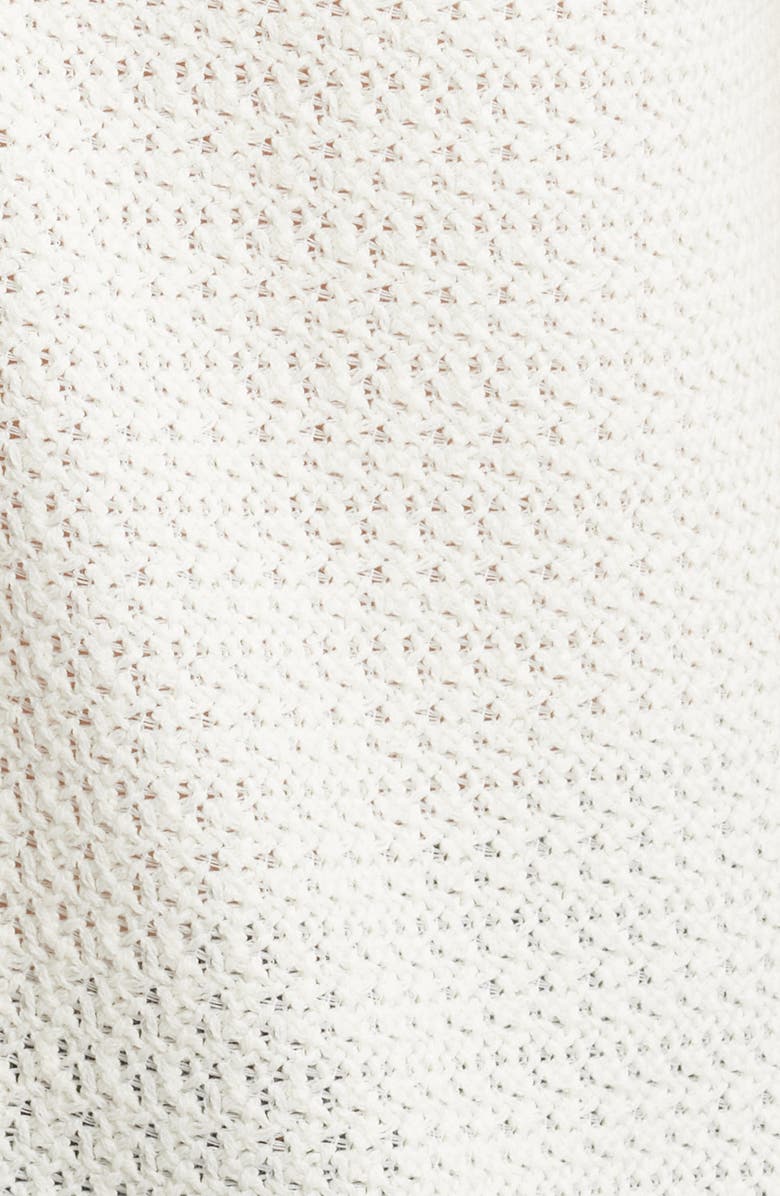 FRAME Open Weave Camp Shirt, Alternate, color, Cream