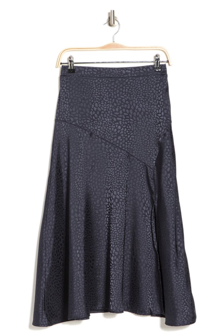Yoked Slit Long Skirt, Alternate, color, SLATE