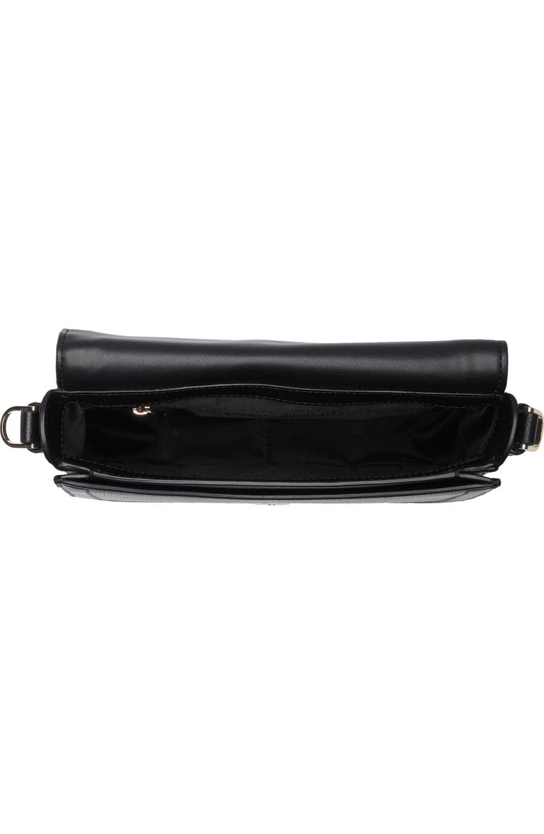 Kate Spade New York blake leather saddle bag, Alternate, color, Black