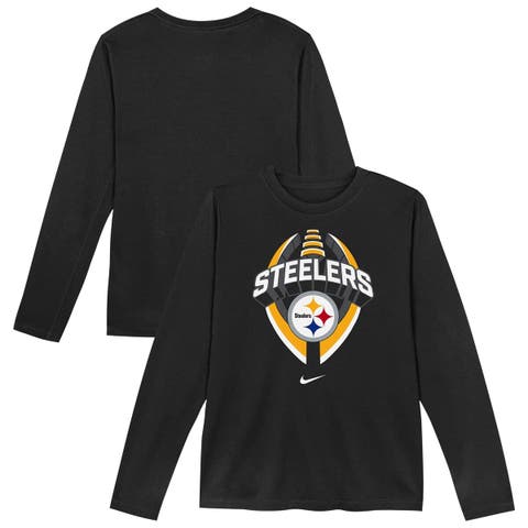 Toddler Nike   Black Pittsburgh Steelers Primetime Legend Icon Long Sleeve Performance T-Shirt