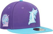 New Era Men's New Era Purple Florida Marlins Vice 59FIFTY Fitted Hat