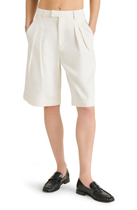 Ivana Pleated Bermuda Shorts
