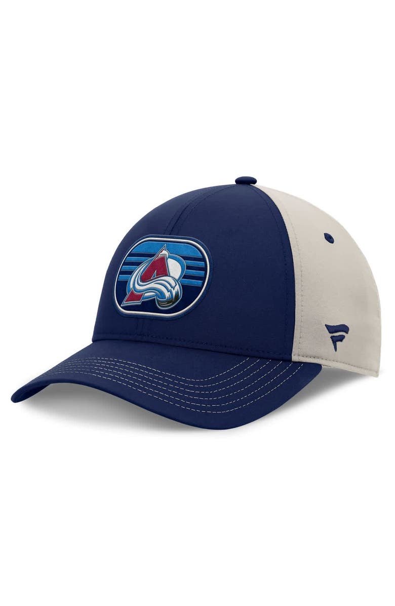 FANATICS Men's  Fanatics  Navy/Gray Colorado Avalanche 2025 Stanley Cup Playoffs Locker Room Trucker Adjustable Hat, Main, color, 