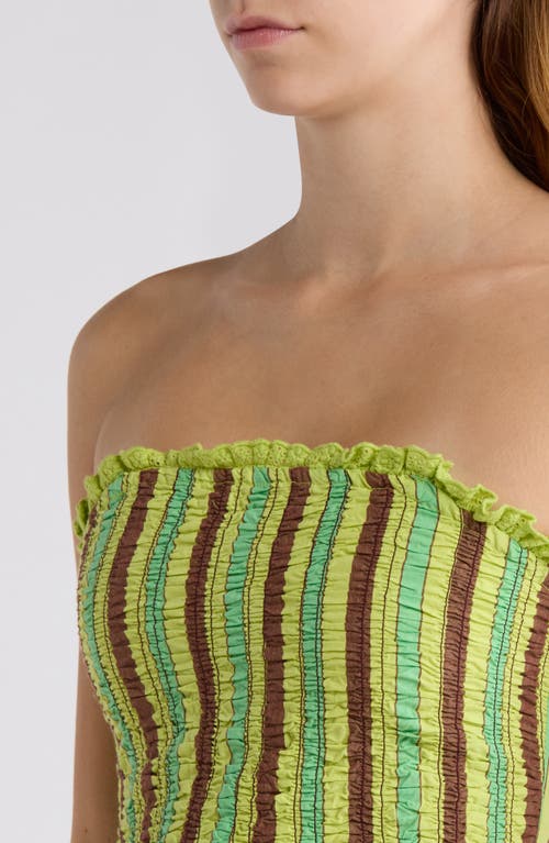 Damson Madder Bethan Bubble Camisole In Green