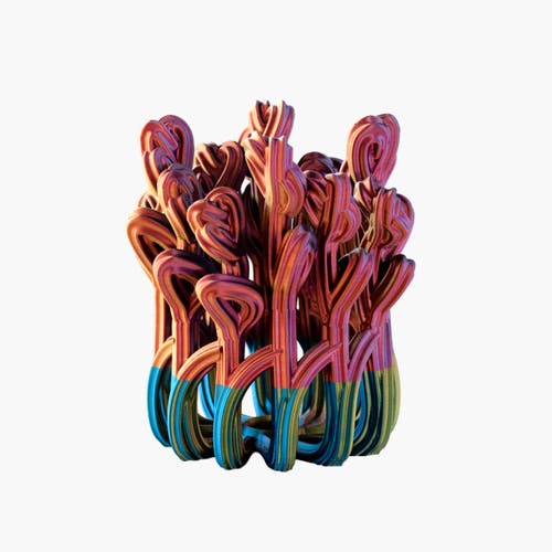Form & Seek Superbloom Vase In Pink