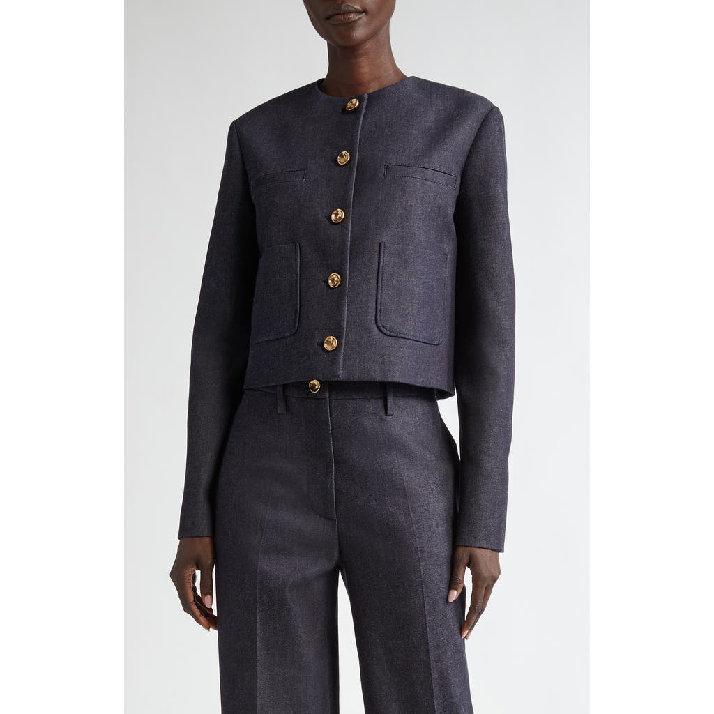 Altuzarra Bernadette Coton Jacket in Berry Blue  product