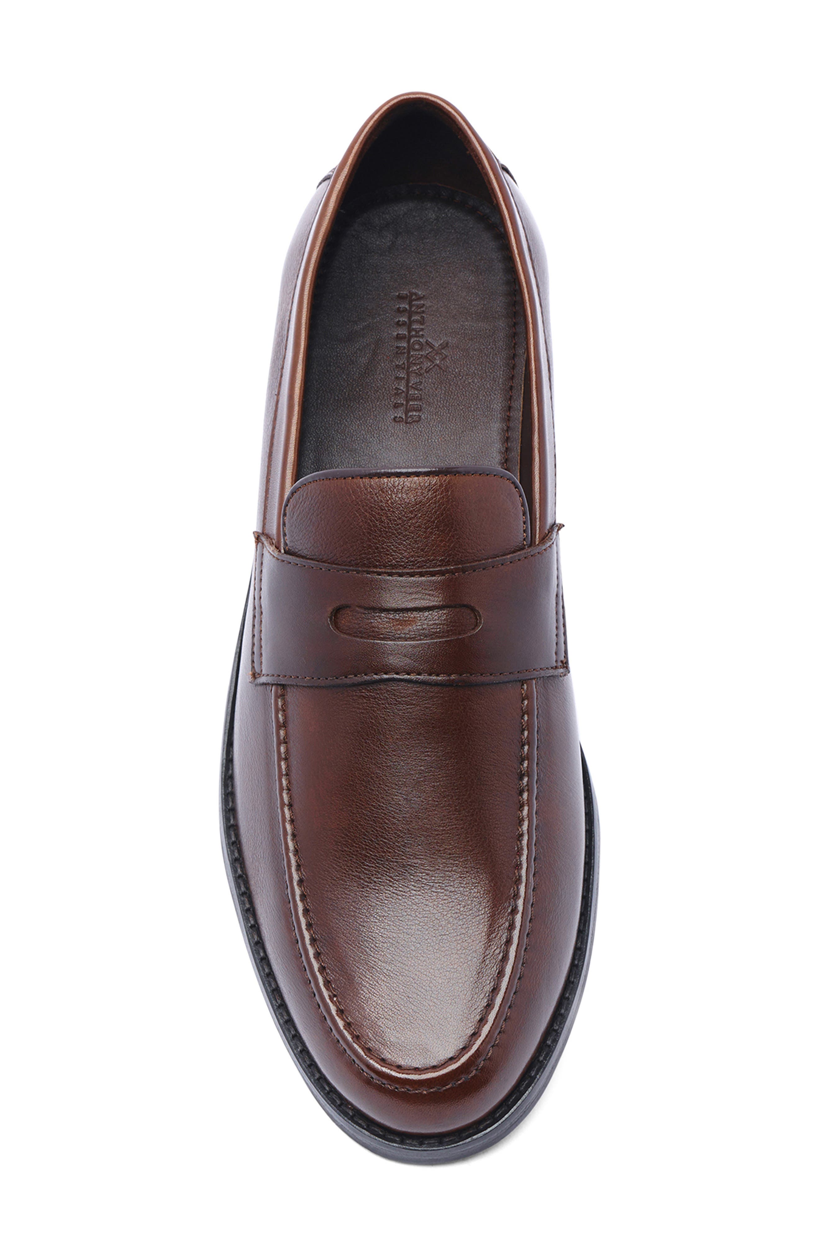 Anthony Veer Sherman Penny Loafer, Alternate, color, Chocolate Brown