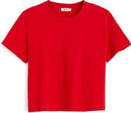 Madewell Boxy Crop Cotton Slub T-Shirt