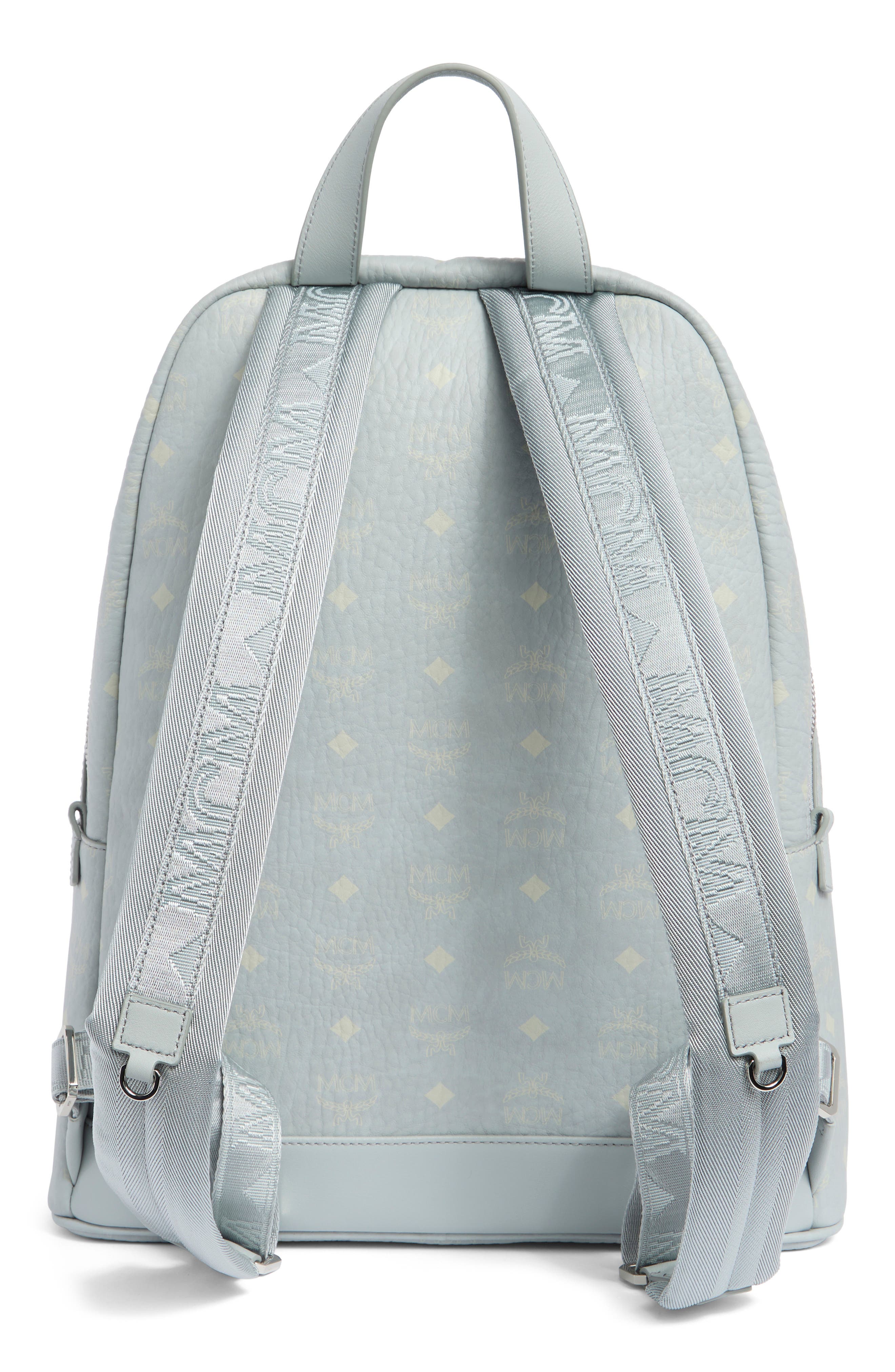 Medium Stark Visetos Coated Canvas Backpack, Alternate, color, MISTY GRAY VISETOS
