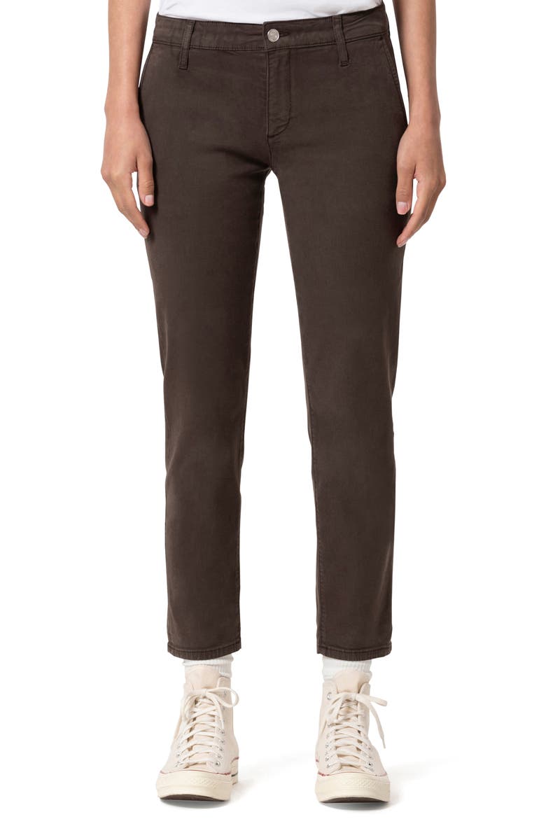 Brooke Luxe Stretch Twill Ankle Pants, Main, color, OAK LUXE TWILL
