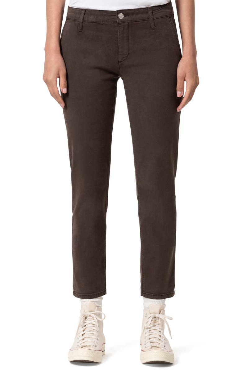 Mavi Jeans Brooke Luxe Stretch Twill Ankle Pants, Main, color, Oak Luxe Twill