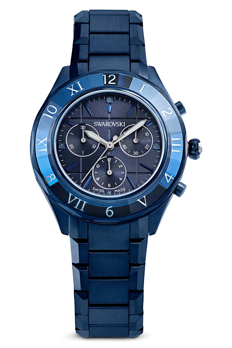 Dextera Chronograph Bracelet Watch, 40mm, Main, color, BLUE