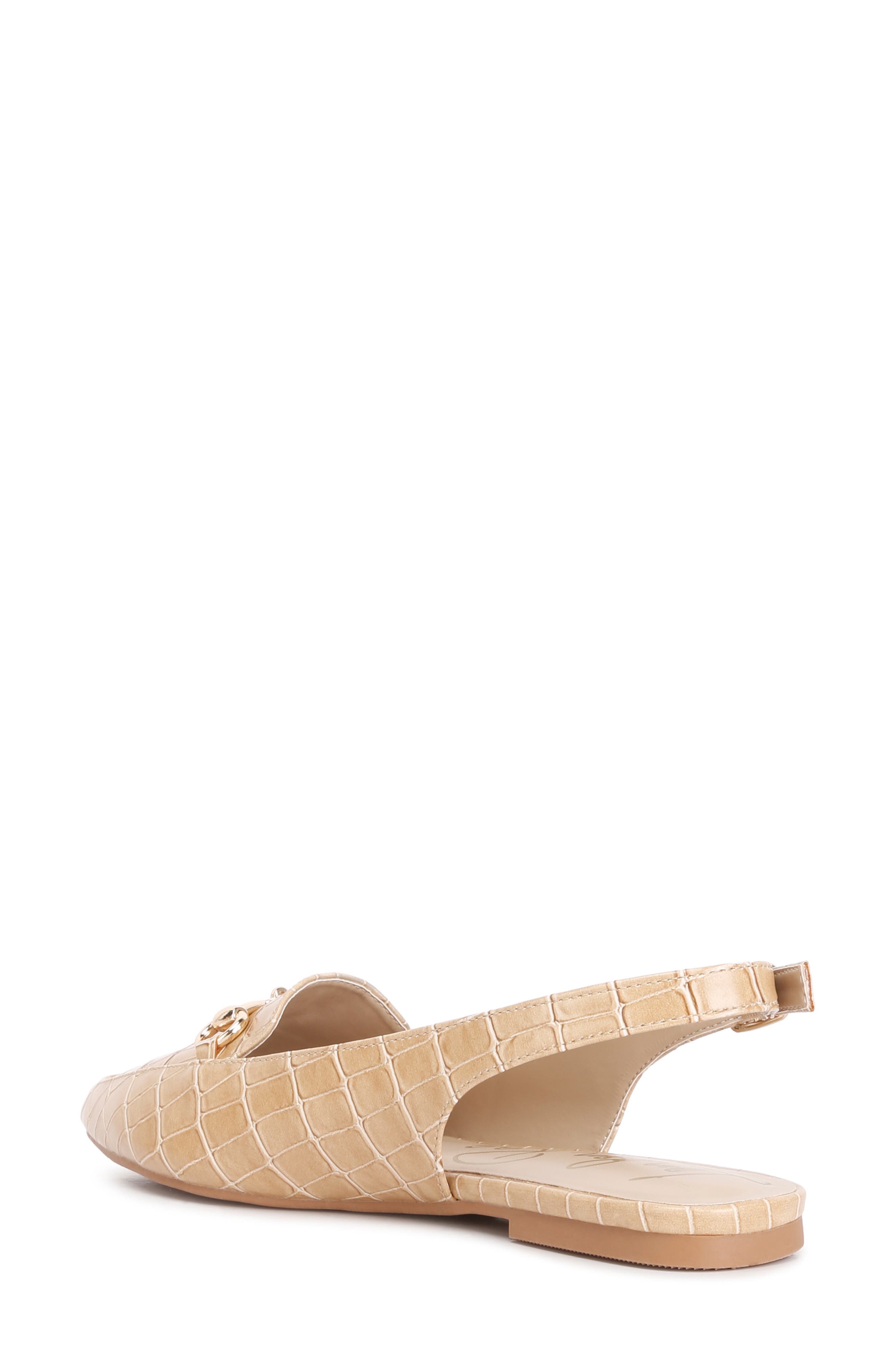 LONDON RAG Trempe Croc Embossed Slingback Flat, Alternate, color, 
