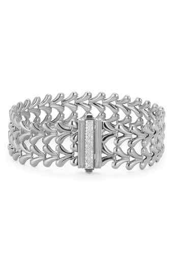 Bold Double Row Weave Bracelet