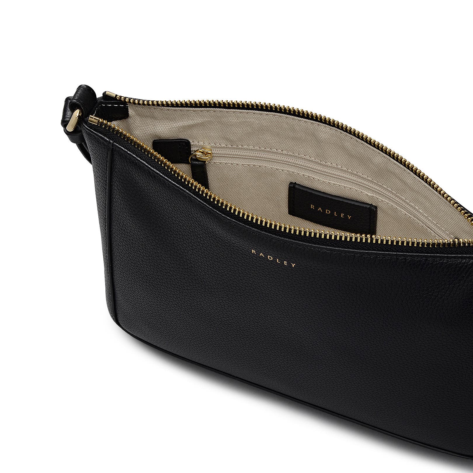 Radley Kew Way Small Ziptop Crossbody Bag, Alternate, color, Black