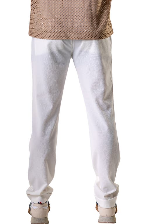 Maceoo Everyday Ebony Slim Fit Pants In White