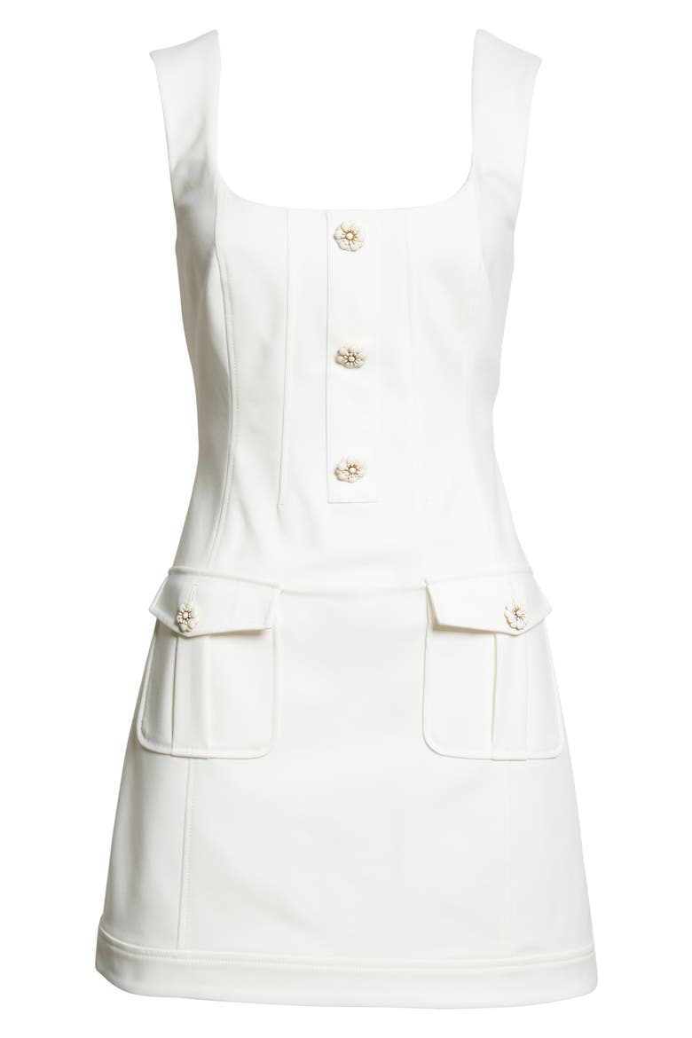 Azalea Cotton Blend Minidress, Alternate, color, IVORY
