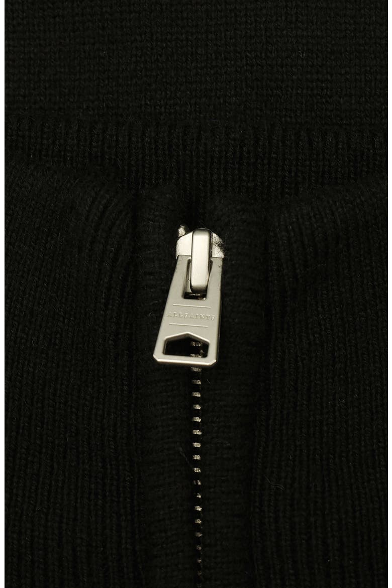 Zip-Up Poncho, Alternate, color, BLACK