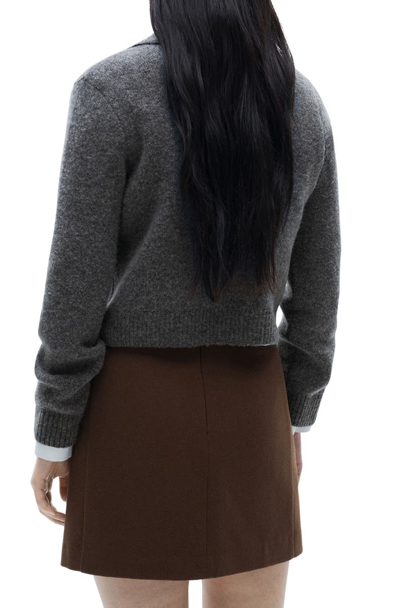 MANGO Double Breasted Crop Knit Jacket, Alternate, color,