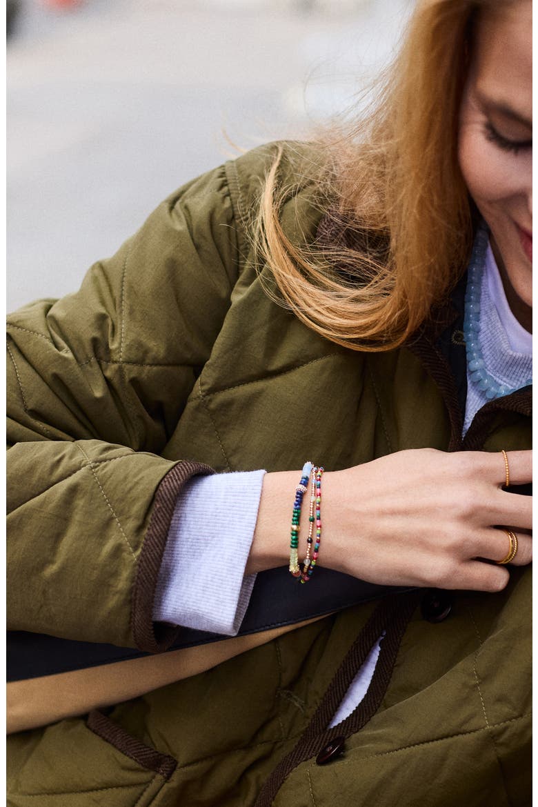 Rowan Semiprecious Layered Bracelet, Alternate, color, GOLD MULTI