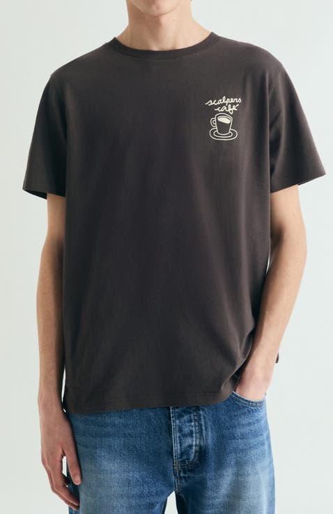 Print T-Shirt Brown