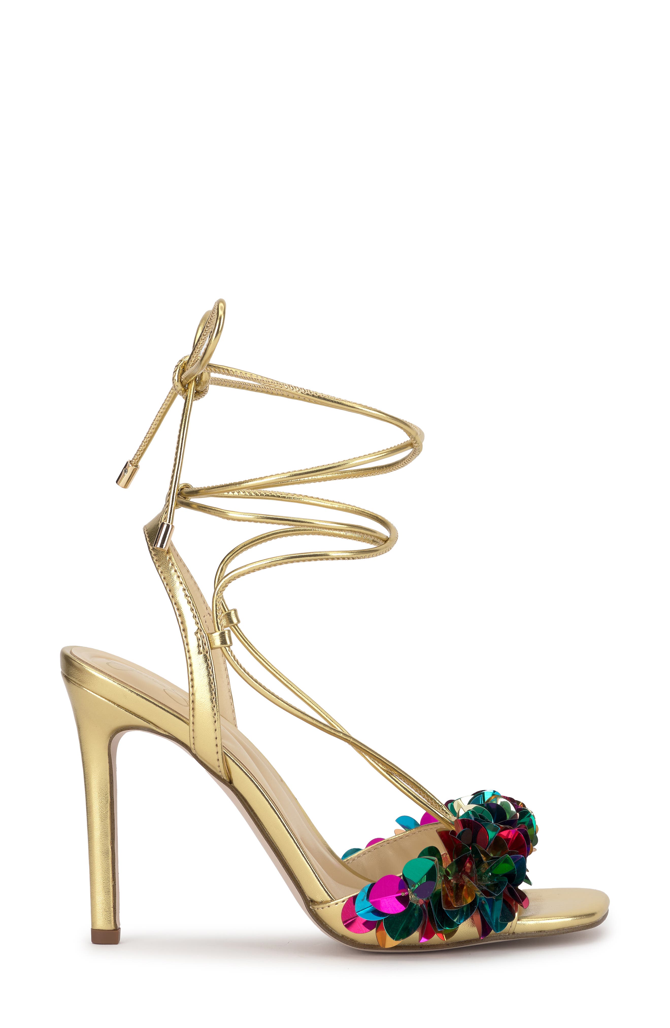 Oveny Ankle Wrap Sandal, Alternate, color, GOLD