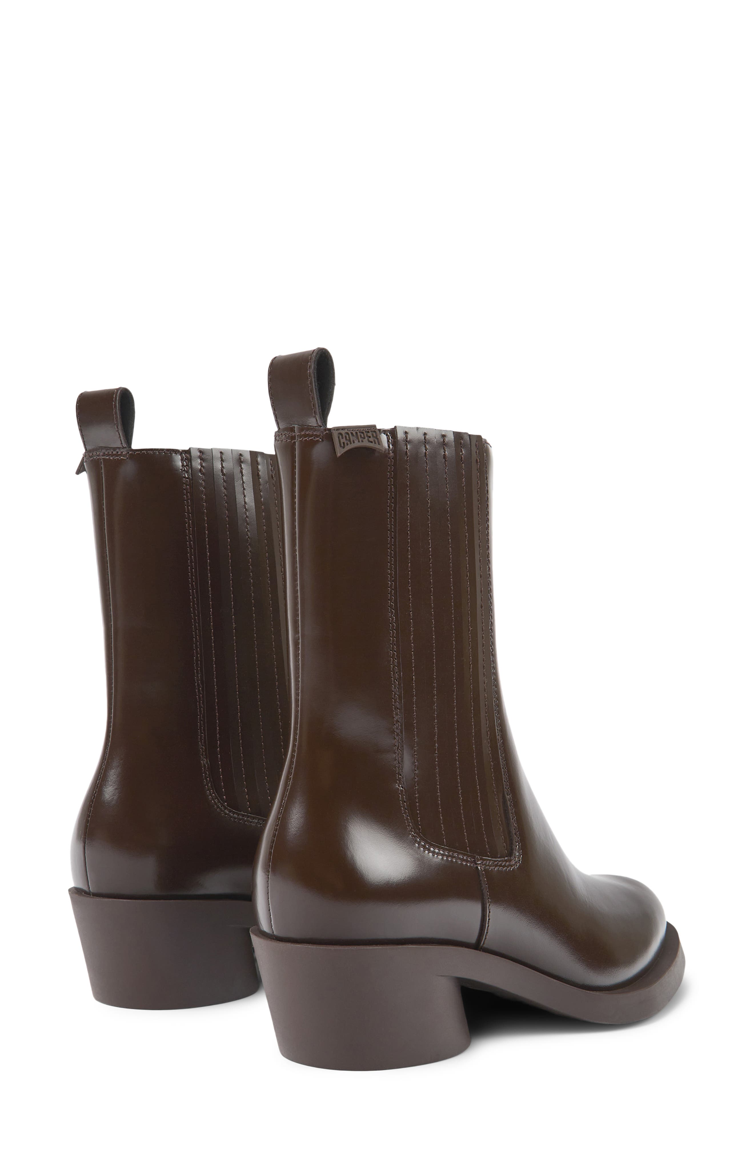 Bonnie Chelsea Boot, Alternate, color, DARK BROWN