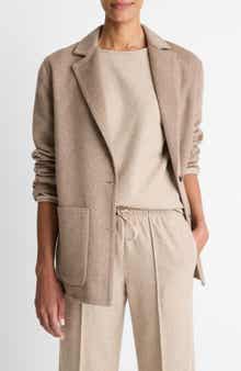 Double Face Wool Blend Blazer