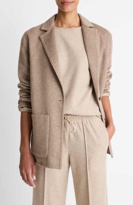 Double Face Wool Blend Blazer