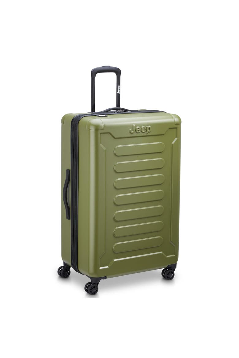 JH004C Checked-Large 28 Inch Hardside Expandable Luggage with Spinner Wheels, Alternate, color, Avocado