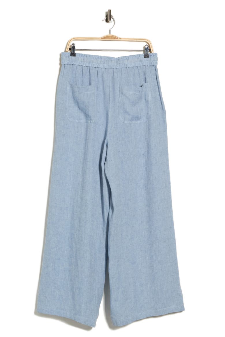 Main St Drawstring Wide Leg Pants, Alternate, color, LIGHT INDIGO