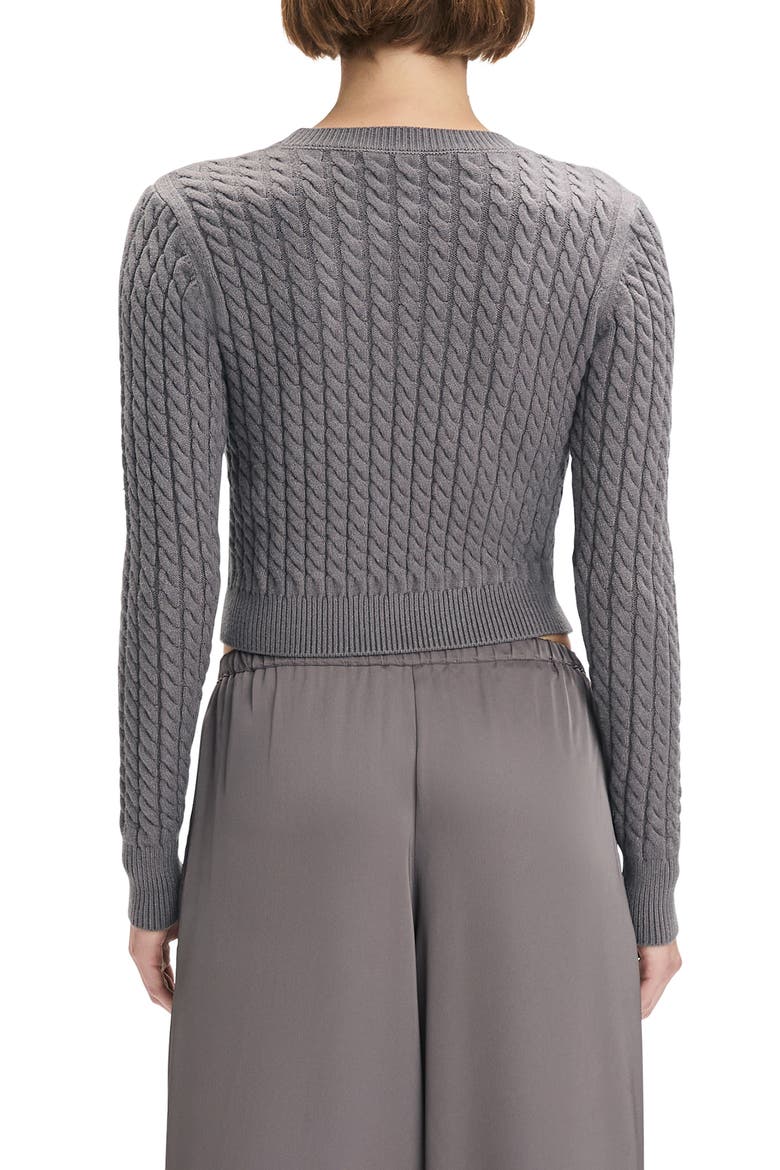The Feel Good Cable Stitch Sweater, Alternate, color, GREY SHADOW