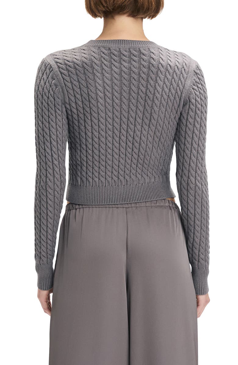 Favorite Daughter The Feel Good Cable Stitch Sweater, Alternate, color, Grey Shadow