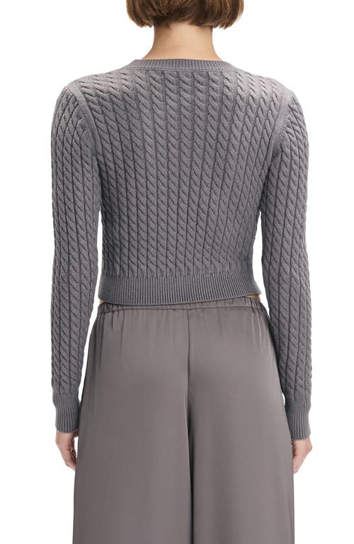 Favorite Daughter The Feel Good Cable Stitch Sweater In Gray