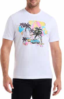 Robert Graham Tropical City Knit Graphic T-Shirt
