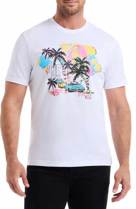 Robert Graham Tropical City Knit Graphic T-Shirt